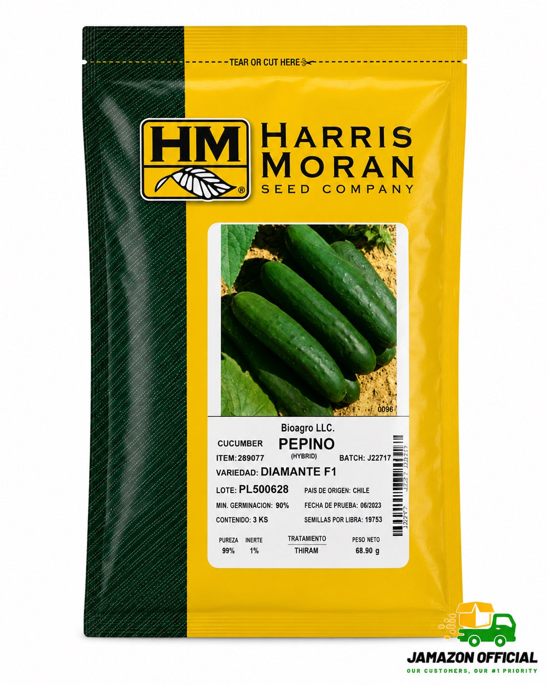 Harris Moran Seed Company Pepino Cucumber Seed