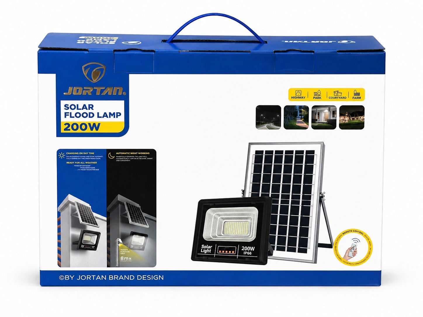 Jortan Solar Flood Lamp 200 W
