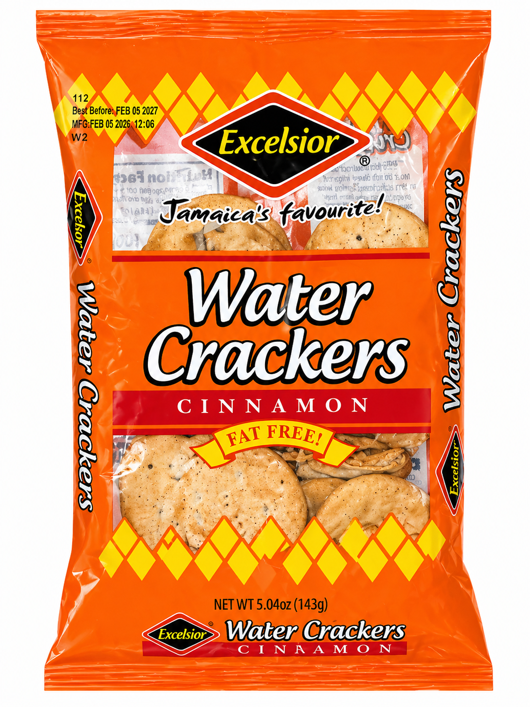 Excelsior Water Crackers - Cinnamon